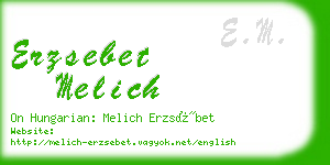 erzsebet melich business card
